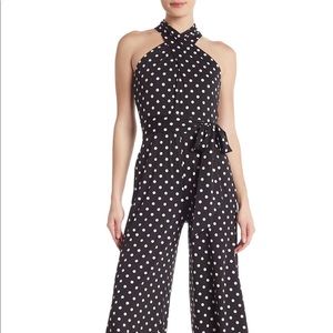 Sam Edelman Polka Dot Crisscross Jumpsuit